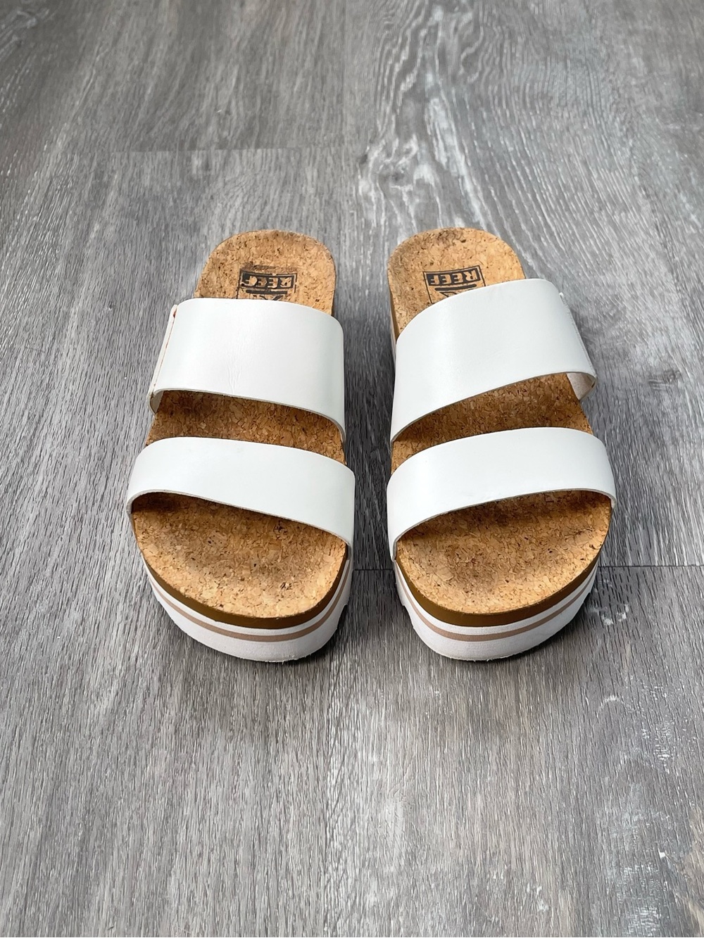 REEF Cushion High Vista Platform Sandals Size 5 - Picture 2 of 5